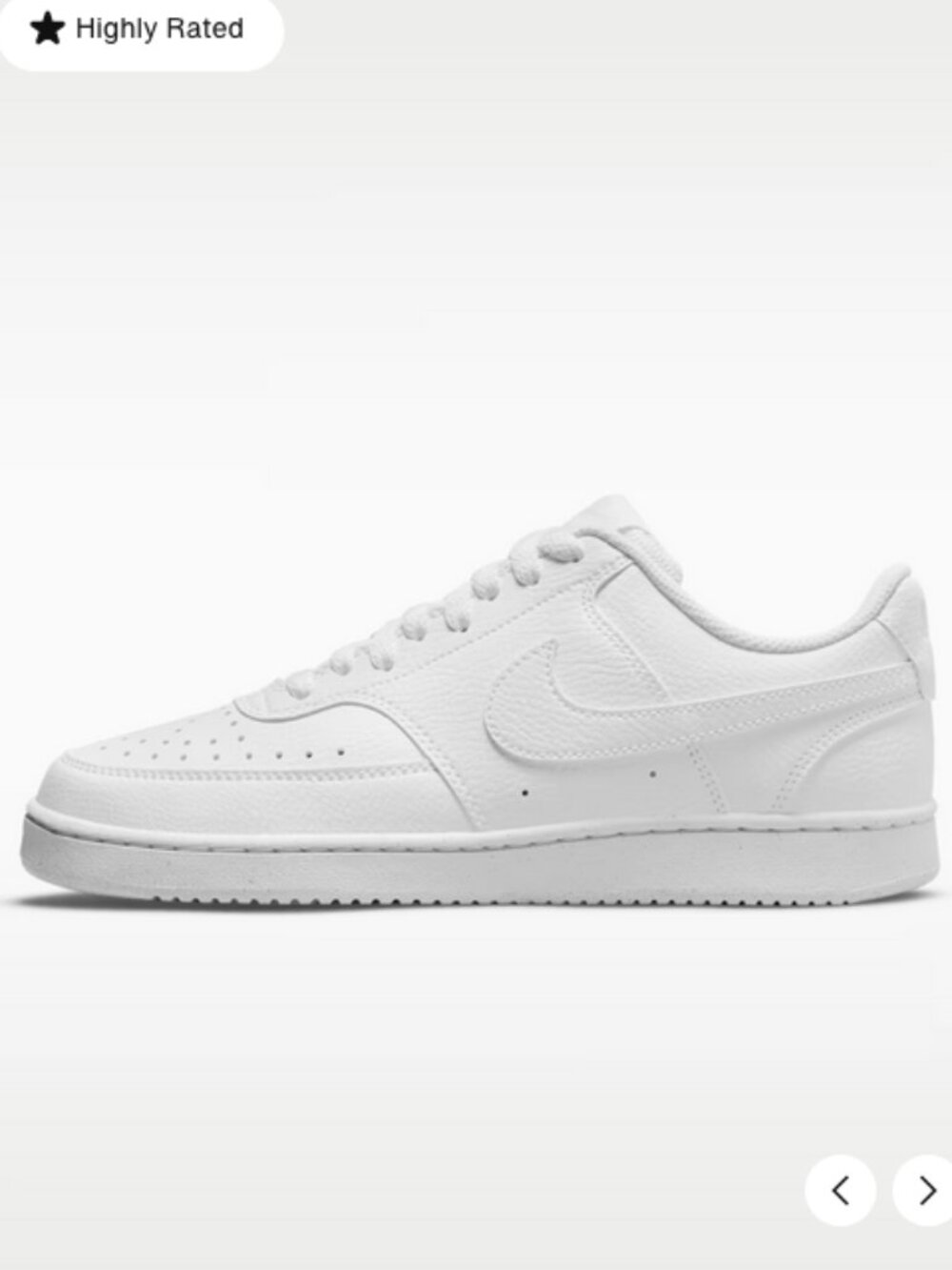 Nike Women's Court Vision Low Size 8